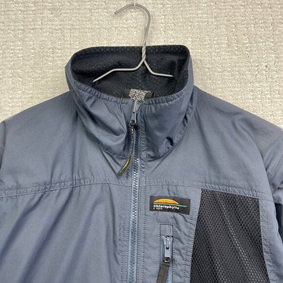 VTG Chlorophylle H-Tech Soft Shell Retro Dark Blue Men S Vest Convertible - Picture 2 of 16